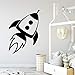 Produktbild SLQUIET DIY Schöne Raketen Wandaufkleber Entfernbare Wandaufkleber Diy Tapete Für Babyzimmer Hintergrund Wandkunst Aufkleber-in Wandaufkleber 42 cm X 60 cm