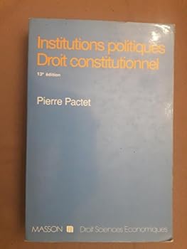 Paperback Institutions politiques droit constitutionnel 13ed 100495 Book