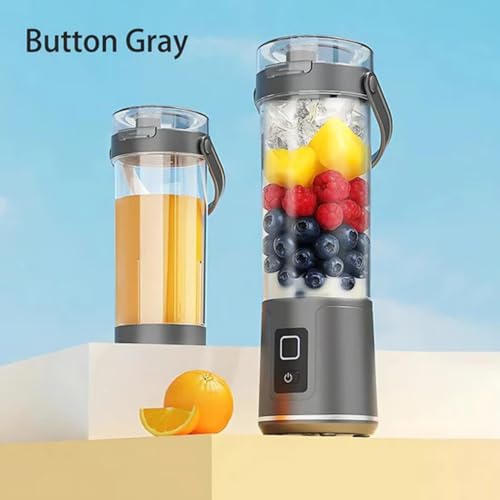 Image of SHALVI Portable Blender Juicer Smoothie Machine | USB Rechargeable Juicers | Juice Mixer Grinder Bottle | Mixer Juice Cup Maker 12 Blade Fast Blenders | Mini Juicer Blender for Home & Travel (Black)