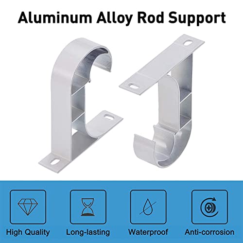 Increway Set di 2 staffe per asta della tenda, in