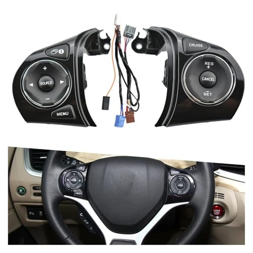 Bouton volant commande volume Civic 2012-2015 interrupteur audio - 5