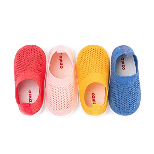 Ozkiz 'Airo' Summer Mesh Sandals Slip-On for Girls Boys Toddler_Red, Yellow, Blue, Pink US Size 7-122