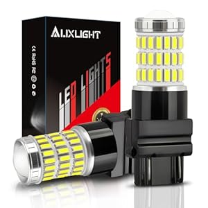 AUXLIGHT 3157 3156 3057 4157 3157K LED Bulbs Xenon White, Ultra Bright 60-SMD LED Replacement for Back Up/Reverse Lights, Brake/Tail Lights, Turn Signal/Parking or Running Lights (Pack of 2)