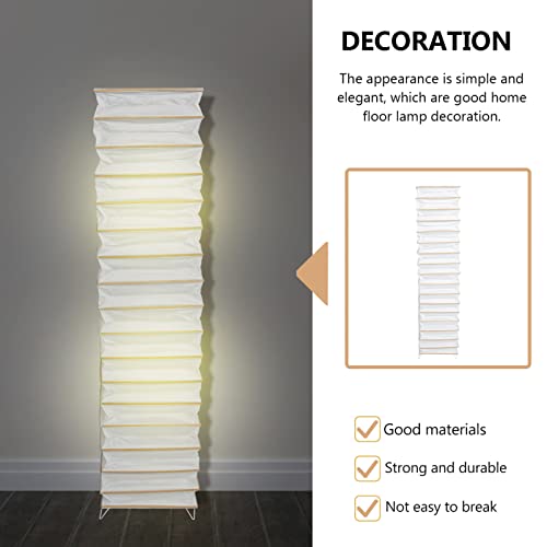 Lalafina Paper Lamp Shade Paper Floor Lamp Shade Japanese Style Standing Lamp Shade Floor Lamps Replacement Cover For Bedroom Home Hotel Decoration, Beige Rice Paper Floor Lamp #TOP2