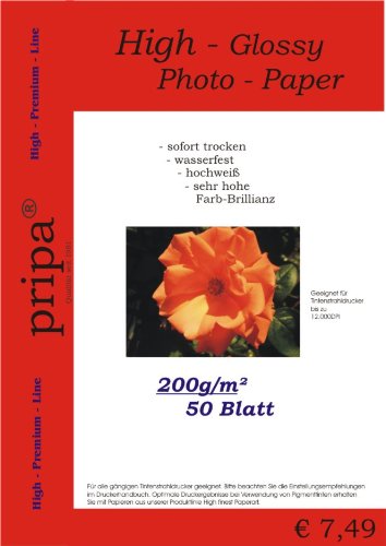 Carta Fotografica A4 Lucida 180g - 50 Fogli, Impermeabile E Ad Asciugatura Rapida - Foto 6