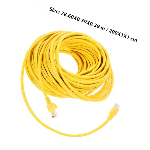 Cable de red Ethernet KOMBIUDA Cat 5E 20M amarillo miniatura 2