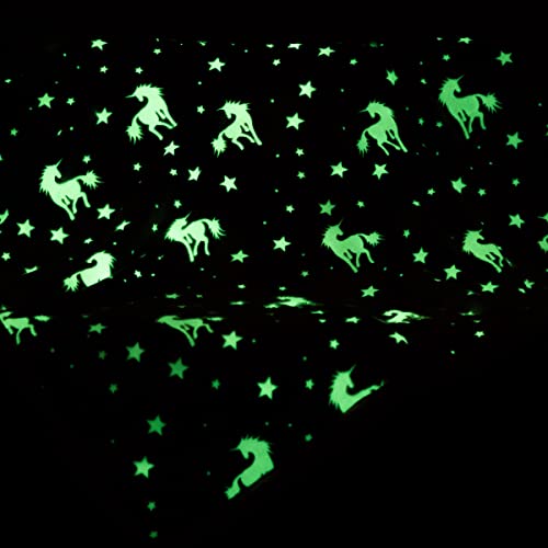 Cosusket DK-KE-164 Glow In The Dark Blanket For Kids, Unicorn Luminous Birthday Super Soft Fuzzy Plush Sherpa Furry Fleece Multicolor Throw Blanket 50 Inchx60 Inch Boys Girls Gifts thumb #4