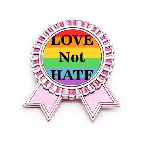 Broche transgenre Love Not Hate le bijou militant pour la fierté LGBT