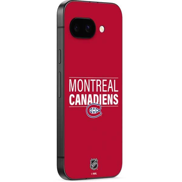 Skinit Decal Phone Skin Compatible with Google Pixel 9a - Officially Licensed NHL Montreal Canadiens Lineup Design