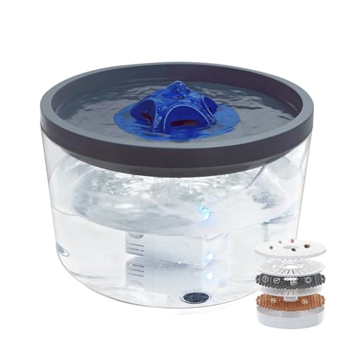 Dog Water Fountain 4L/135oz for Large Dogs & Multiple Pets – Ultra-Quiet Pump, 3 Filters, Automatic Pet Water Dispenser for Fresh, Clean Water