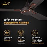 V-Guard Exado Pro Decorative Ceiling Fan with Anti-Dust Technology (1200 mm, 3 Year Warranty) (Choco Brown Matte)