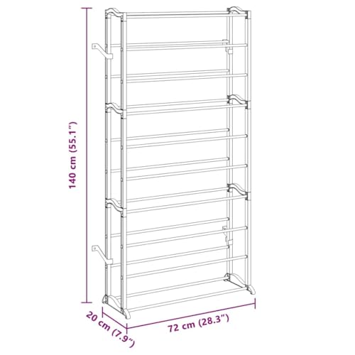 Rangement chaussures gain de place meuble empilable 10 étages - 3