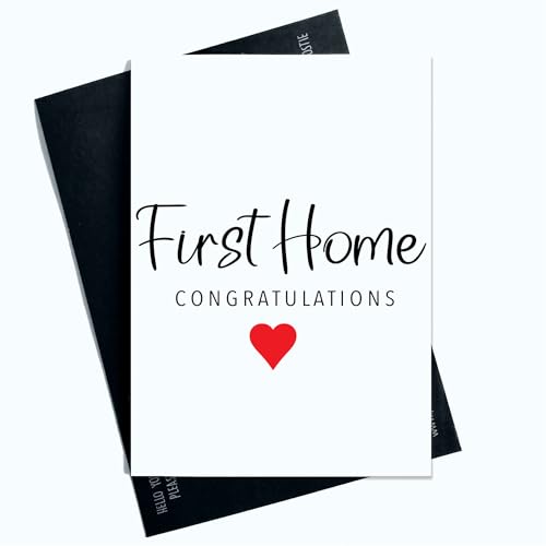 Peachy Antics Biglietto di auguri per la prima casa, design carino, per coppie, AP157