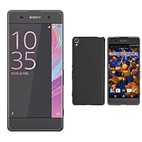Sony Xperia XA Smartphone (5 Zoll (12,7 cm) Touch-Display, 16GB interner Speicher, Android 6.0) schwarz &amp; mumbi Hülle kompatibel mit Sony Xperia XA Handy Case Handyhülle, schwarz