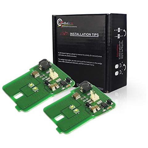 GTINTHEBOX 2PCS CAN-bus Error Free HID Matching Xenon White LED Parking Position Light Circuit Board Lamps For 2010-2013 Mercedes Benz E-Class W212 Pre-LCI Cover