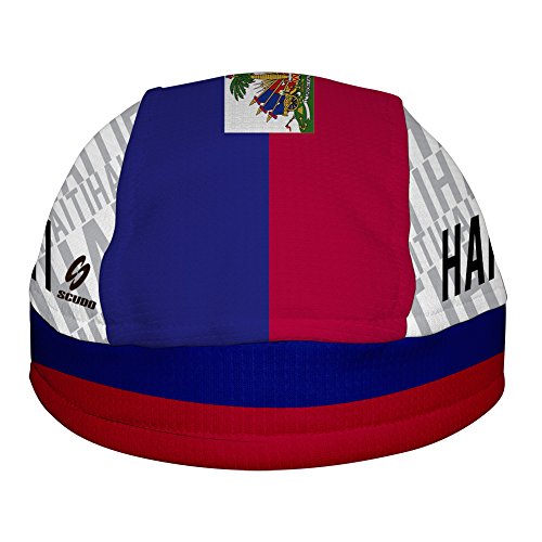 Haiti Flag ScudPro Skullcap White