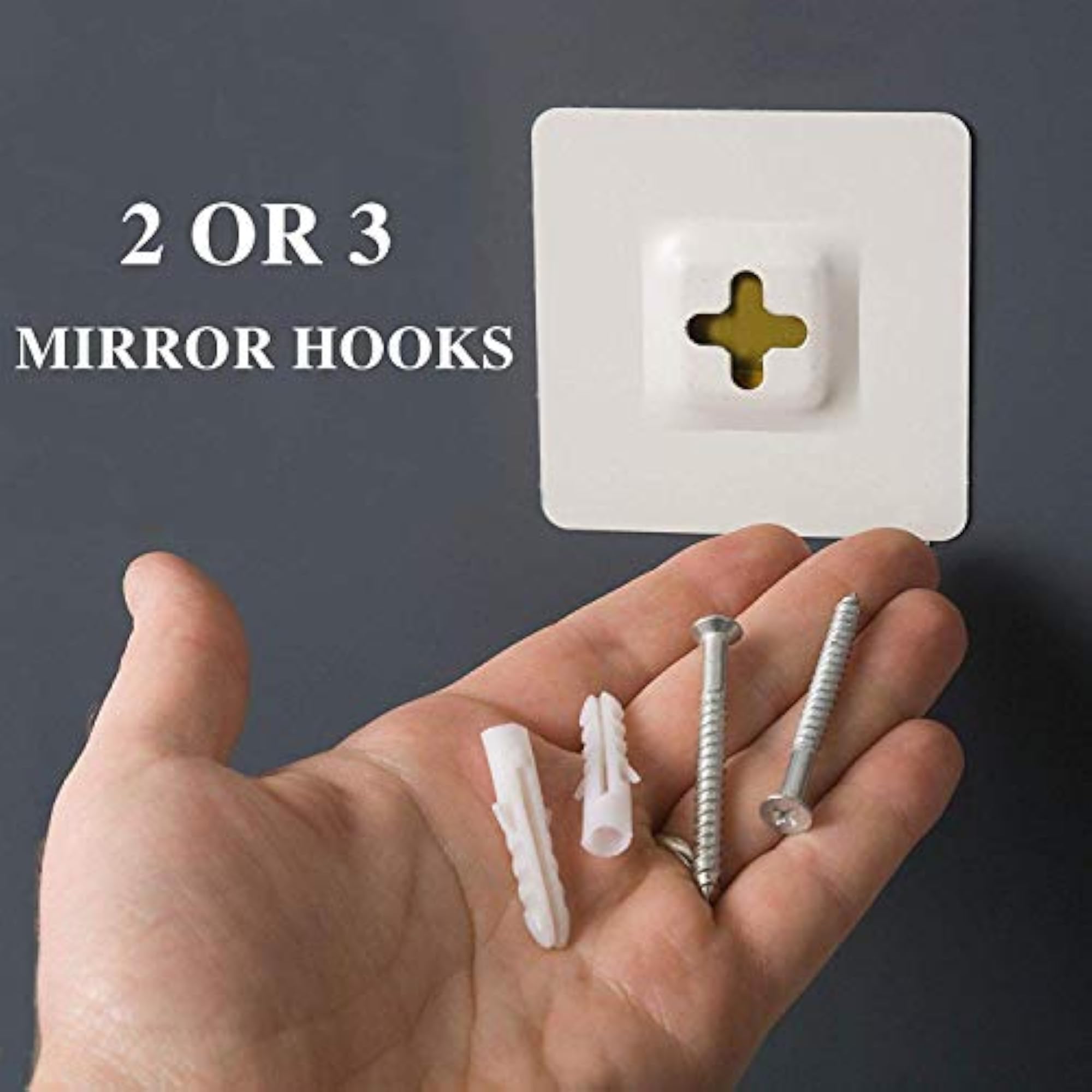 Wall Mirror, 18 x 36 Inch, Silver