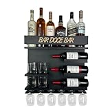 Adega de Parede Barzinho Para Sala Oferta imperdivel Bar Doce Bar Preto com porta taças e copos