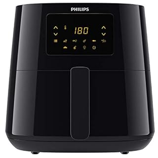 Philips Essential Airfryer XL 2.65lb/6.2L Capacity Digital Airfryer with Rapid Air Technology, Starfish Design, Easy Clean Basket, Black, (HD9270/91)