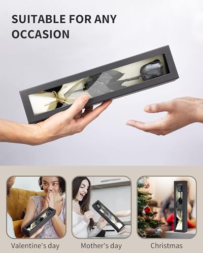 Image of Flowers for Delivery Prime, Preserved Roses Flower Gifts for Women, Real Roses Single Rose Presents for Her, Mom Birthday Gifts from Daughter, Valentines Flowers Black Rose