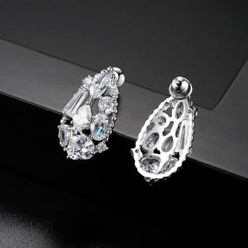 14K Gold Oval Cut VVS1 Moissanite Studs, Teardrop Shaped Stud Earrings, Exceptional Gift for Wedding, Engagement & Anniversary for Wife - Image 4