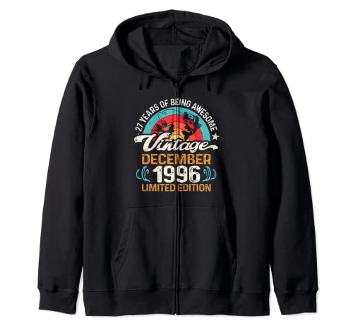 27 años de edad, amantes de la pesca con mosca, diciembre de 1996 - cumpleaños 27 Sudadera con Capucha