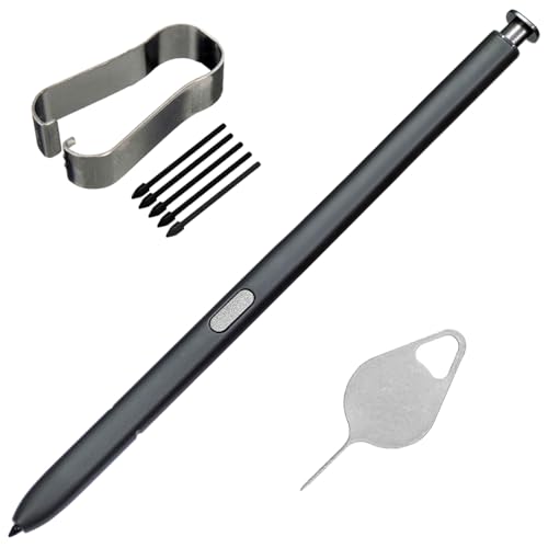 Image of Galaxy S24 Ultra 5G S Pen Replacement S24 Ultra Pen with S24 Ultra Tips Nibs for Samsung Galaxy S24 Ultra 5G Touch Pen 6.8 inch SM-S928U S928W S928 with Needle Repair Part (No Bluetooth) (Titanium Black)