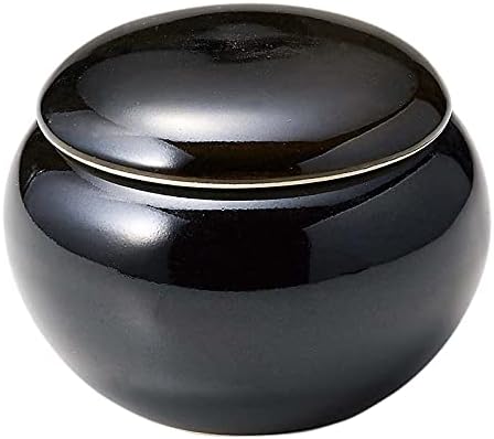 Santo 18422 Banko Ware Pickled Pot, Storage Container, Canister, Approx. 3.9 inches (10 cm), Black, Made in Japan image 3