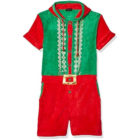 Blizzard Bay Men's Ugly Christmas Romper, Red-Green Combo, XX- Large Cover