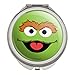 GRAPHICS & MORE Sesame Street Oscar The Grouch Face Compact Travel Purse Handbag Makeup Mirror