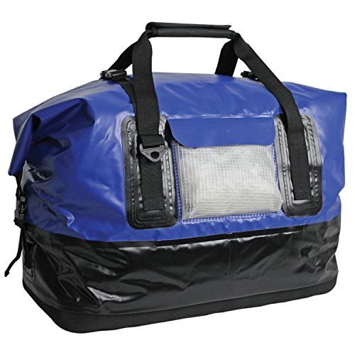 Extreme Max 3006.7342 Dry Tech Water-Resistant Roll-Top Duffel Bag - 70 Liter, Blue,Large