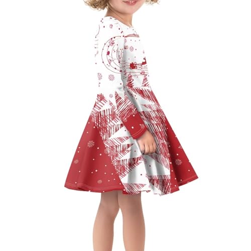 Fall Dresses for Girls School Clothes Skater Dress Fashion Little Girls Dresses Casual Long Sleeve Dress4