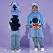 Disney Lilo & Stitch WAYY BIG HOODIE for Kids Oversized Pullover Blanket Hoodie Wearable Sweater Blanket (OneSize Blue)