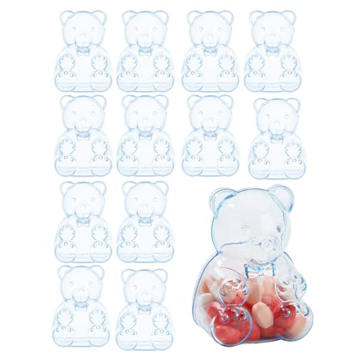 Bonbonglas mit Deckel, Behälter mit 12 Teilen in Bärenform...