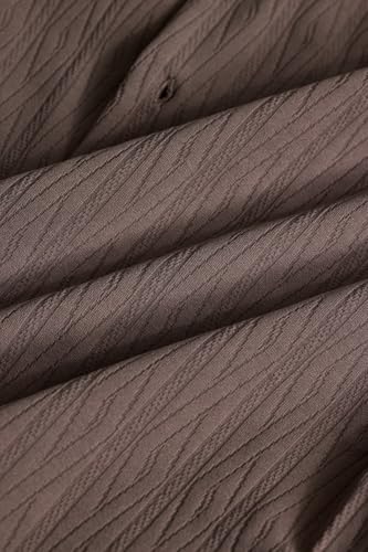 Image of SNITCH Brown Cuban Textured Shirts