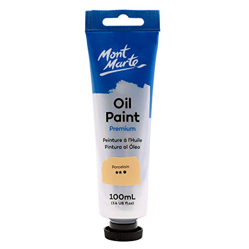 Mont Marte Oil Paint Premium, 3.4 US fl.oz (100ml) Tube, Flesh Tone, Heavy Body Paint, Artist Quality, Good Coverage, Excellent Tinting Strength, Ideal for Painting Canvas