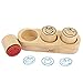 Trendhaus 952509-Set di timbri Smiley, con Blocco Bambini e Insegnanti, 4 x 10 x 4 cm, Colore Legno, 4x10x4 cm, 1