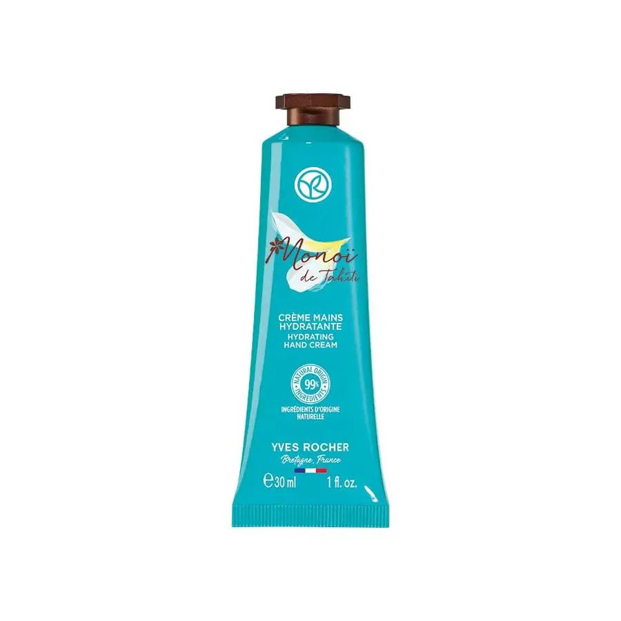 Yves Rocher Monoï de Tahiti Monoi Moisturizing Body Hair Gel Milk and Hand Cream Set of 3 Coconut and Tiare Scent All Skin Types 390 ml./13.1 fl.oz.400 ml./13.5 fl.oz.30 ml./1 fl.oz. - Image 4