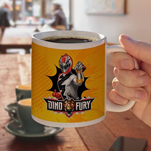 Taza de cerámica Power Rangers Dino Fury Roja 11oz miniatura 4