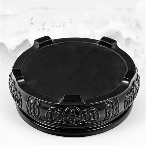 Soporte para macetas de patio con relieve: base de ébano anticaídas 5