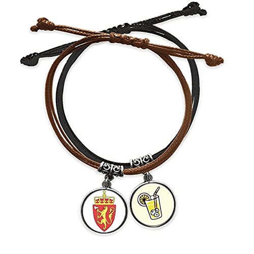 Bracelet Norvège fait main, cuir noble et corde tressée