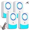 DOBWGXZ Upgrade Ultrasonic Pest Repeller, 4 Pack Powerful Mouse Repellent Plug-In Pest Control, Effective Against Mice, Rats, Mosquitoes (White)