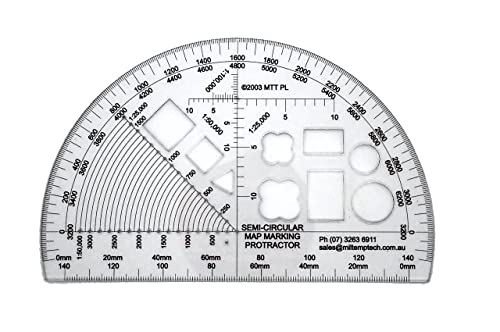 MTT PL - Stencil semicircolare, per misurare gli