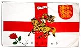 Hissfertig mit 2 Metallösen Flagge England mit Ritter - 90 x 150 cm
