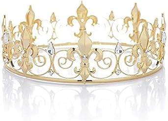 Royal Full King Crown Metal Crowns And Tiaras For Wedding Birthday Christmas Costume Cosplay Valentine Party