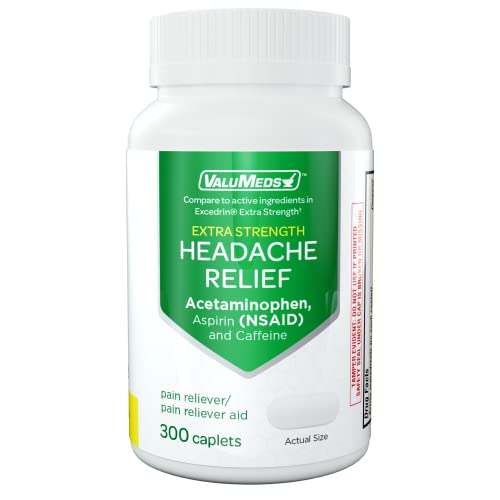 ValuMeds Extra Strength Headache Relief Caplets (300Count