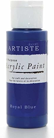 Artiste Acrylic Paint 59ml 2Oz Night Blue, Quick-Drying Professional Art, Craft and Hobby Artists Paint, Vibrant Colour, Water-Based Paints Cover All Surfaces with Ease, Ideal for Travel Artists