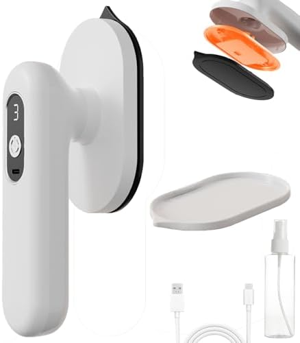 Portable Cordless Mini Iron - USB Rechargeable, Handheld Travel Electric Iron for Dry & Wet Ironing, 40 Minutes Use Time, Perfect for Home & Travel