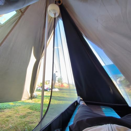 Camping Teepee Tent Outdoor Pyramid Tent Single People Tipi Hot Tent for Camping Hiking - Image 8