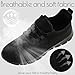 ZGPWZWL Mens Running Shoes Tennis Sneakers Fashion Gym Walking Slip On Lightweight and Comfortable Running Shoes for Men All Black Men Size 8.5